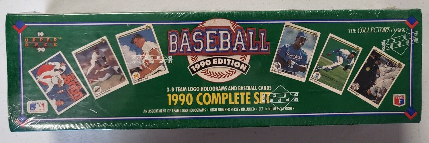 1990 UPPER DECK BASEBALL COMPLETE CARD SET 800 FACTORY SEALED COLLECTIBLE MEMORABILIA