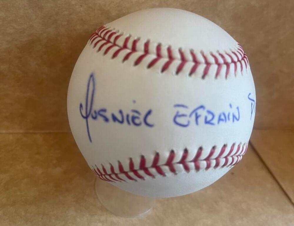 YUSNIEL DIAZ DODGERS FULL NAME SIGNED AUTOGRAPHED M.L. BASEBALL JSA S61705 COLLECTIBLE MEMORABILIA