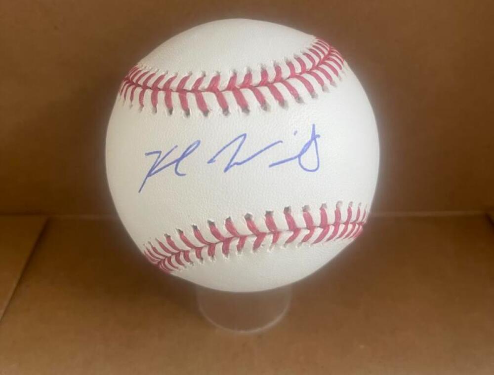 KYLE WRIGHT ATLANTA BRAVES SIGNED AUTOGRAPHED M.L. BASEBALL JSA WP870119
