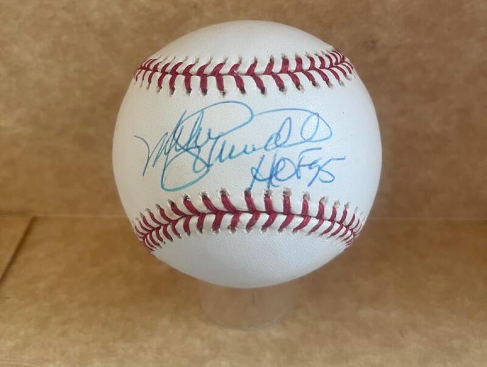 MIKE SCHMIDT PHILLIES HOF 05 SIGNED AUTOGRAPHED M.L. BASEBALL JSA AI62704
