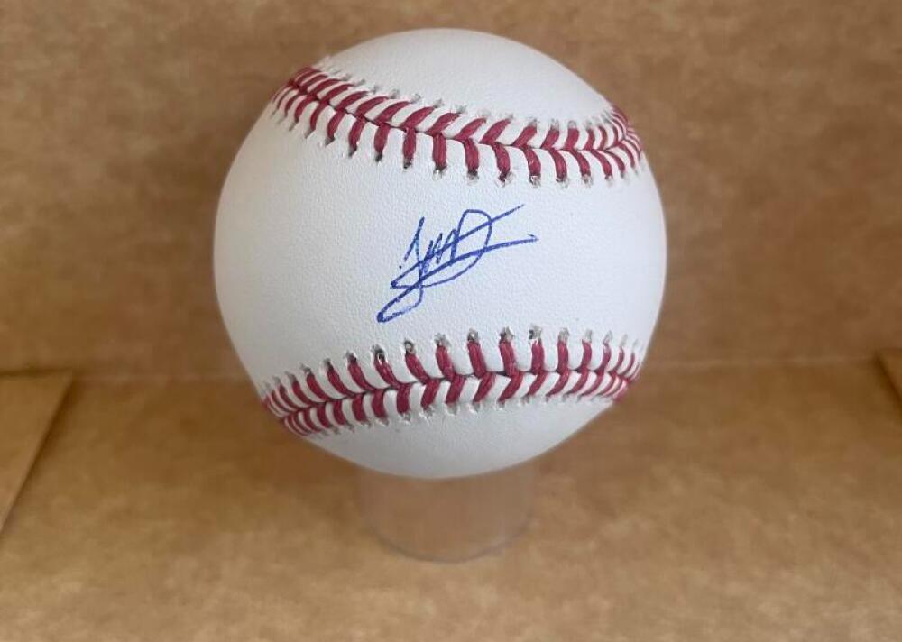 JOEL DIAZ NY METS SIGNED AUTOGRAPHED M.L. BASEBALL BAS AUTHENTICATED
