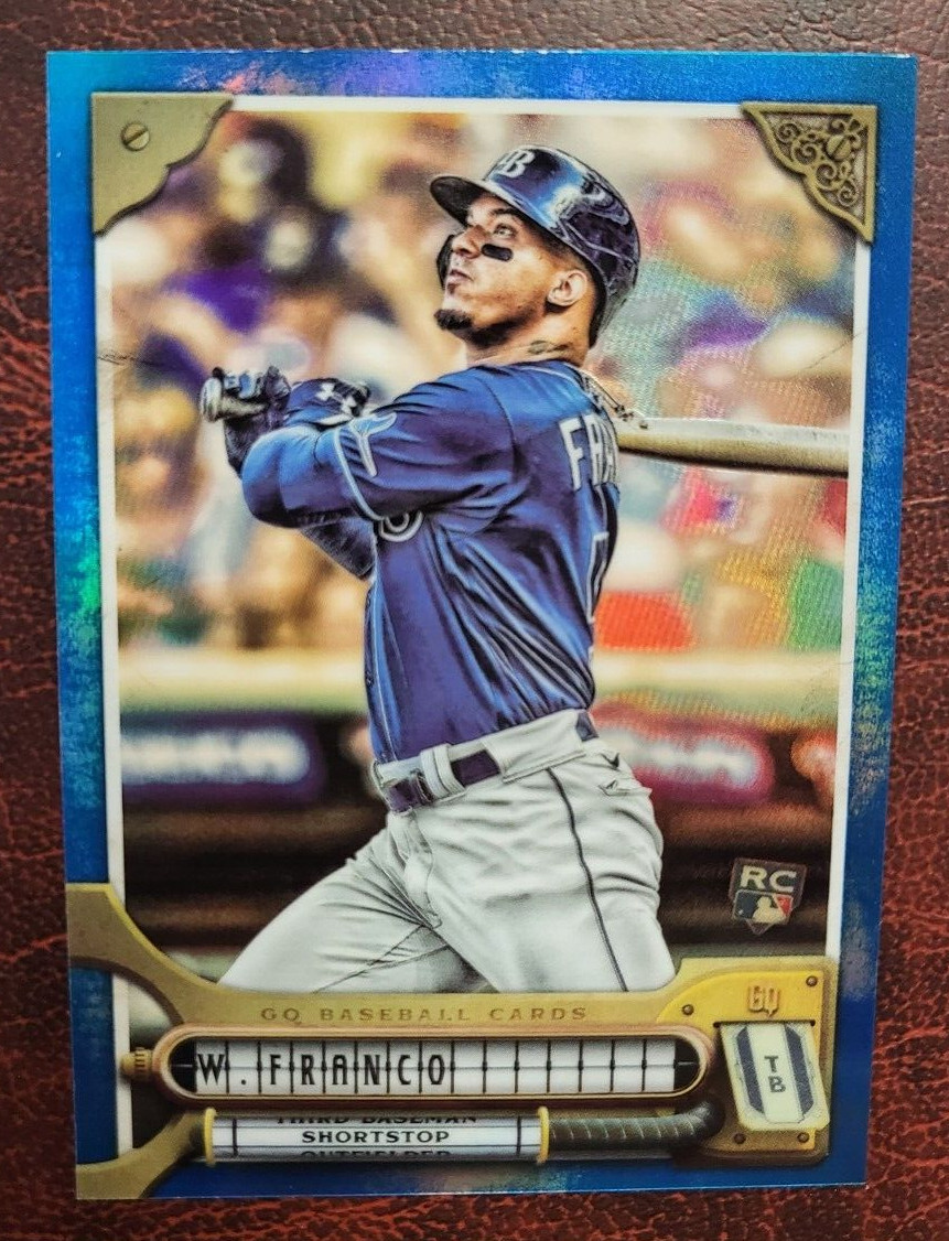2022 TOPPS GYPSY QUEEN WANDER FRANCO RAYS BLUE PARALLEL ROOKIE RC CARD /150
