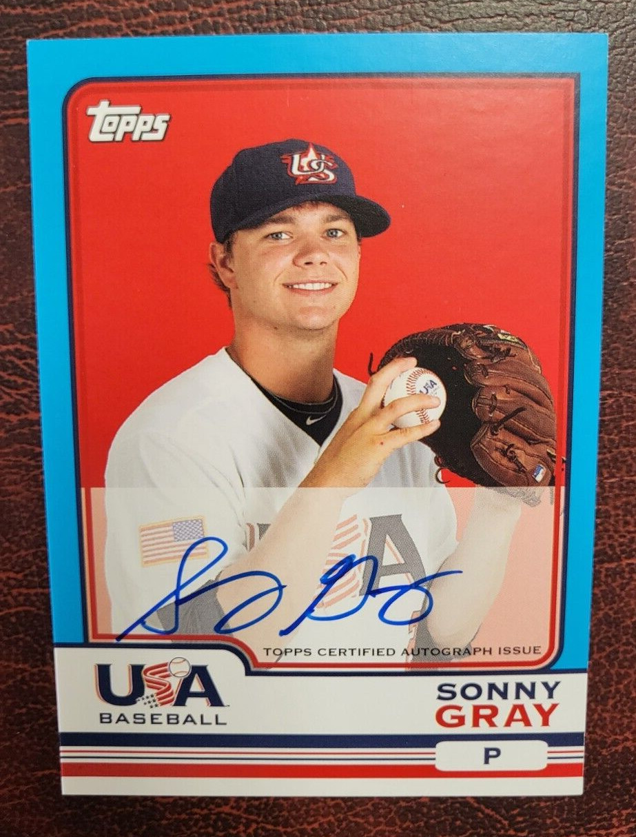 2010 TOPPS SONNY GRAY TEAM USA ROOKIE RC AUTOGRAH AUTO BASEBALL CARD RARE
