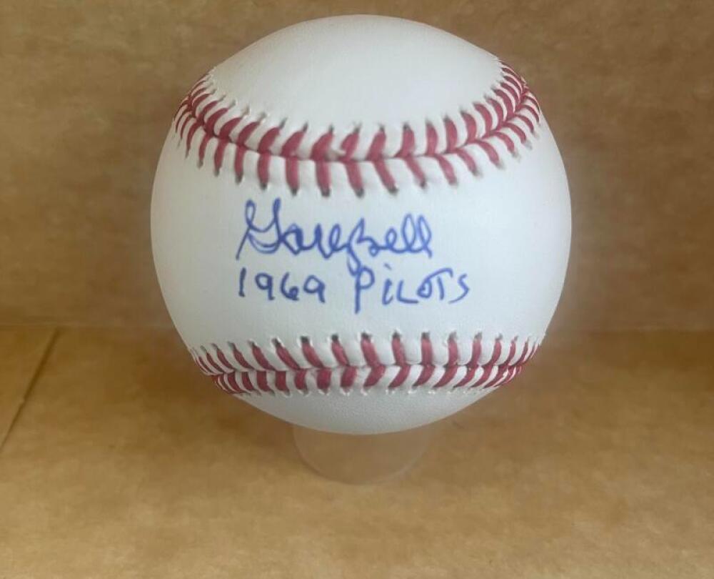 GARY BELL 1969 PILOTS SIGNED AUTOGRAPHED M.L. BASEBALL BECKETT AUTHENTICATED
