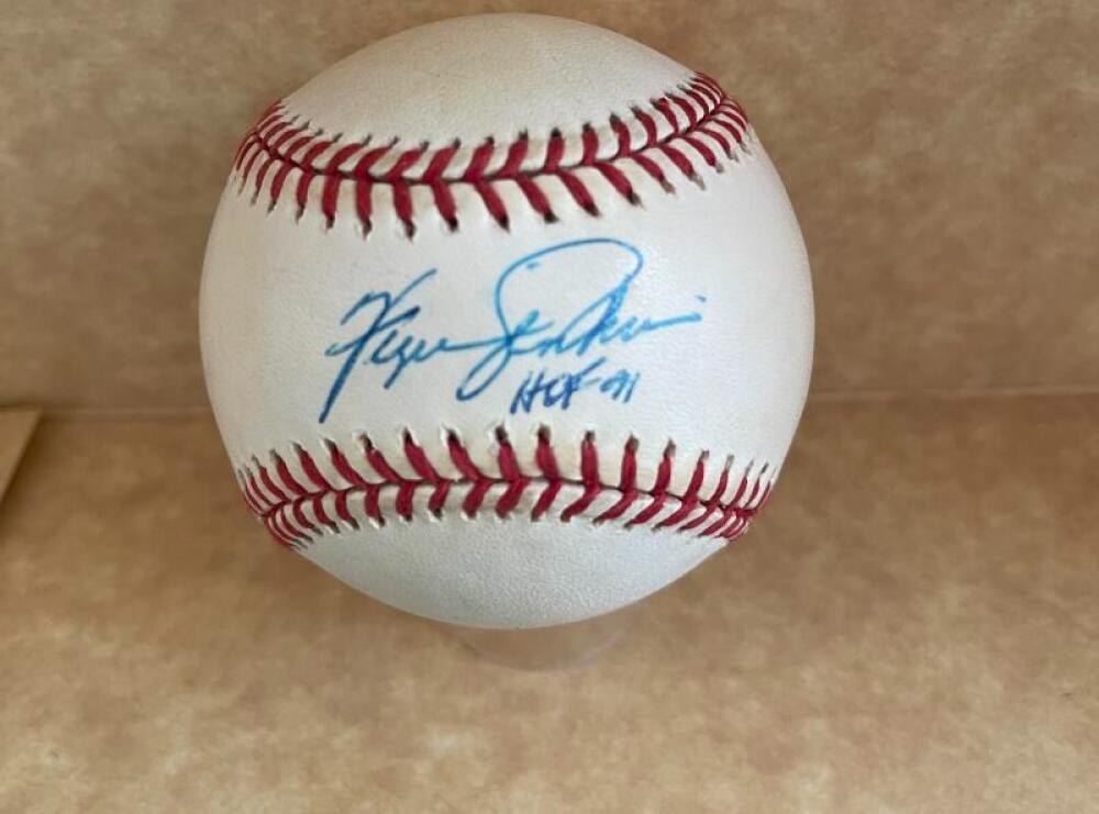 FERGIE JENKINS HOF 91 RANGERS SIGNED AUTO A.L. BASEBALL BECKETT AUTHENTICATED
