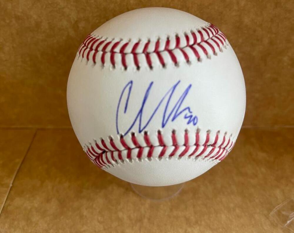 CHAZ MCCORMICK ASTROS SIGNED AUTOGRAPHED M.L. BASEBALL BECKETT AUTHENTICATED
