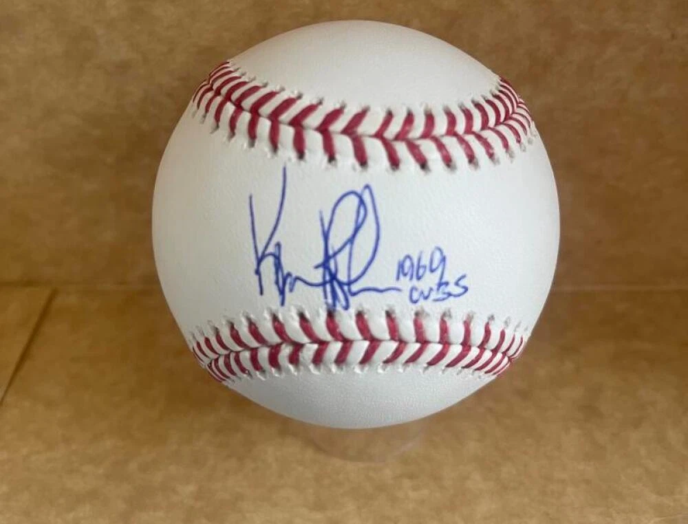 KEN RUDOLPH 1969 CUBS SIGNED AUTOGRAPHED M.L. BASEBALL BECKETT AUTHENTICATED
