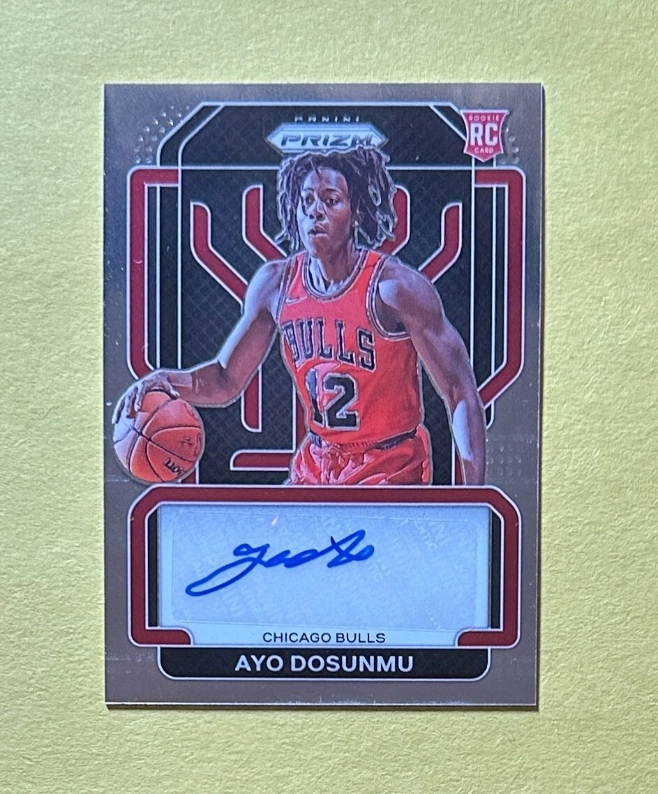 2021-22 PANINI PRIZM AYO DOSUNMU ROOKIE AUTO #RS-AYO BULLS
