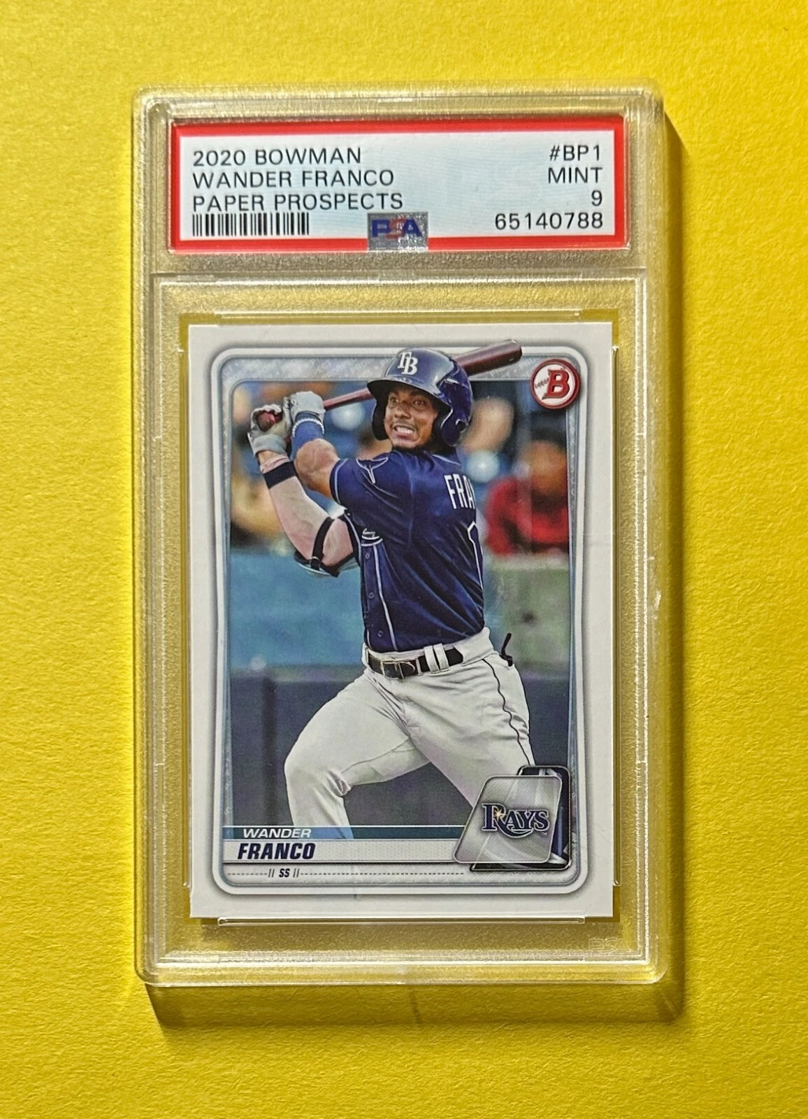 2020 BOWMAN WANDER FRANCO #BP1 PSA MINT 9 RAYS
