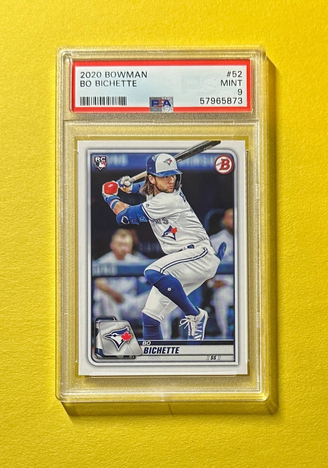 2020 BOWMAN BO BICHETTE #52 PSA MINT 9 ROOKIE CARD
