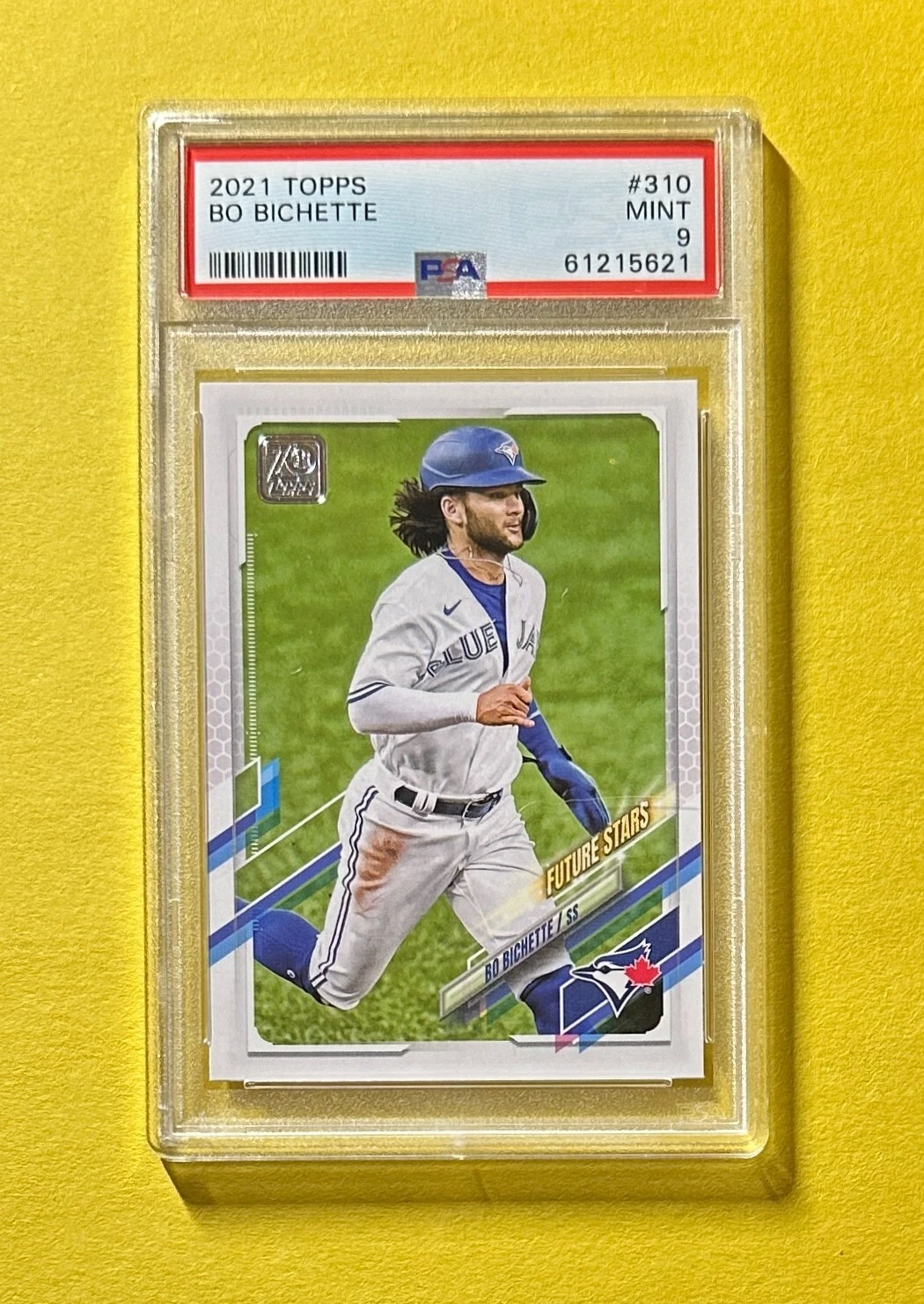 2021 TOPPS BO BICHETTE #310 PSA MINT 9 BLUE JAYS ROOKIE CARD
