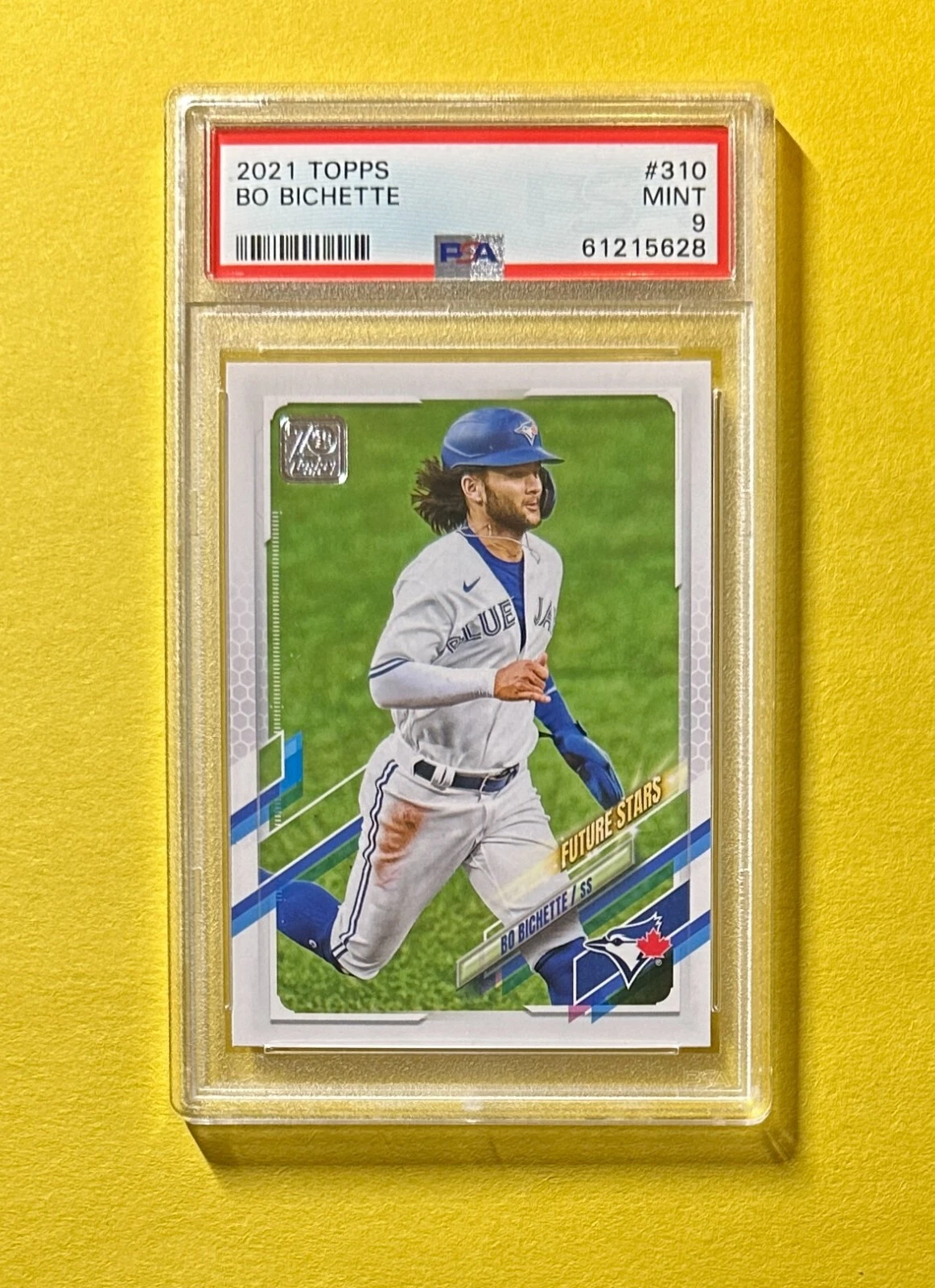 2021 TOPPS BO BICHETTE #310 PSA MINT 9 BLUE JAYS ROOKIE CARD
