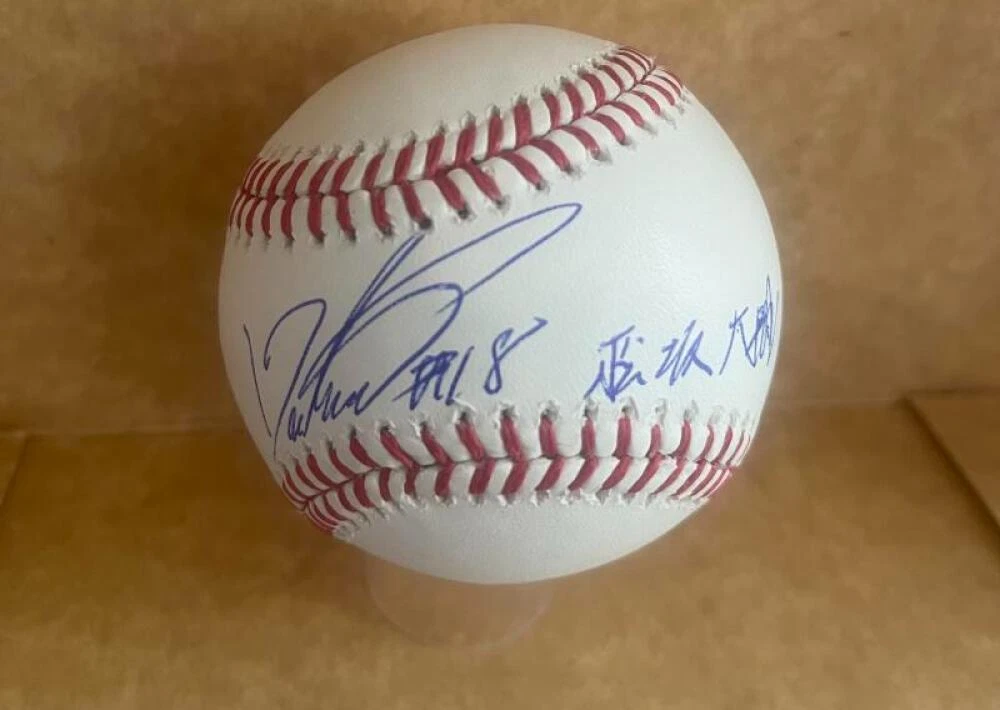 DAISUKE MATSUZAKA RED SOX ENGLISH JAPANESE SIGNED AUTO M.L. BASEBALL BAS AUTHENT
