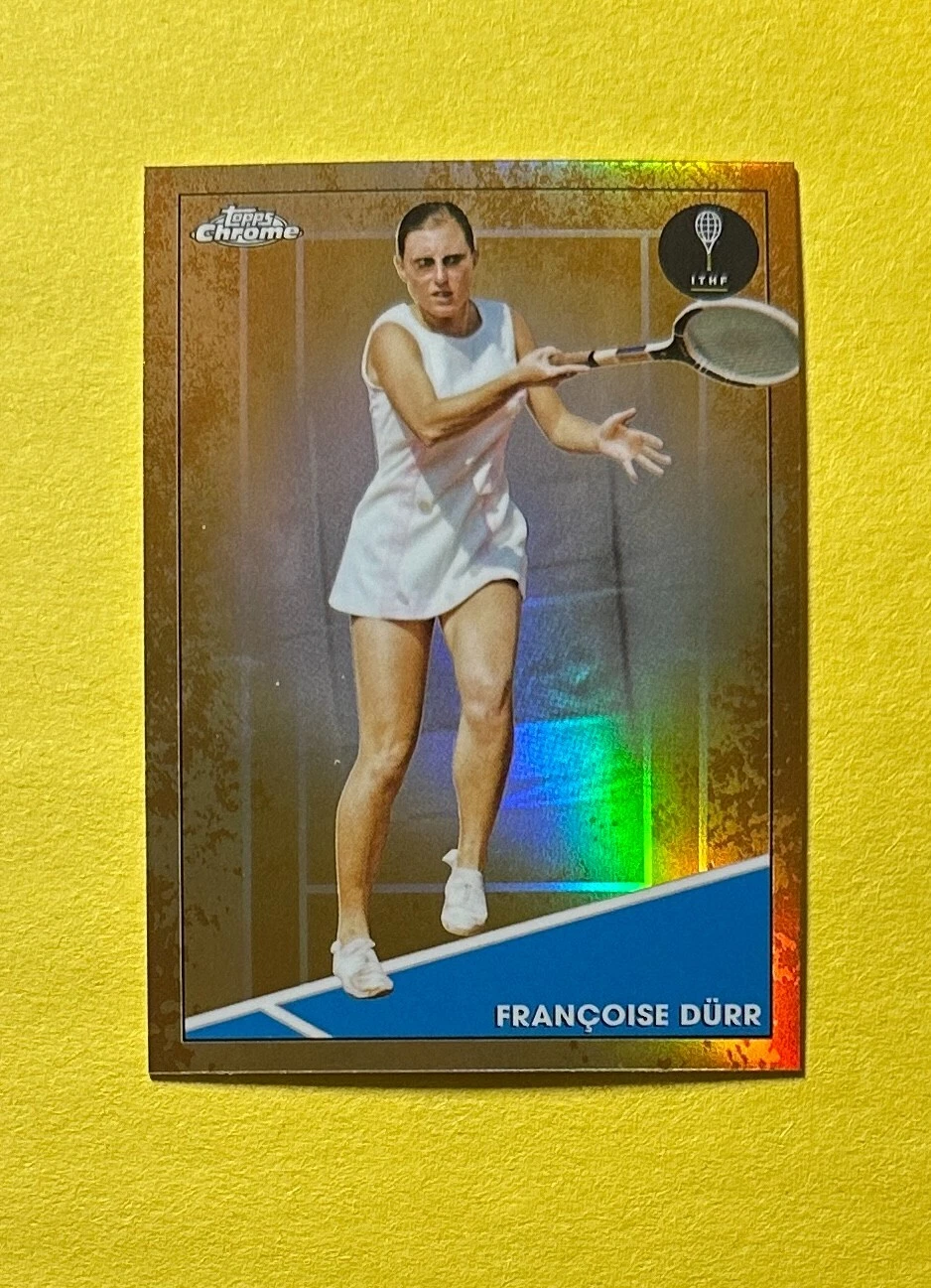 2021 TOPPS CHROME TENNIS FRANÇOISE DÜRR CLAY COURT SP #21 HOF
