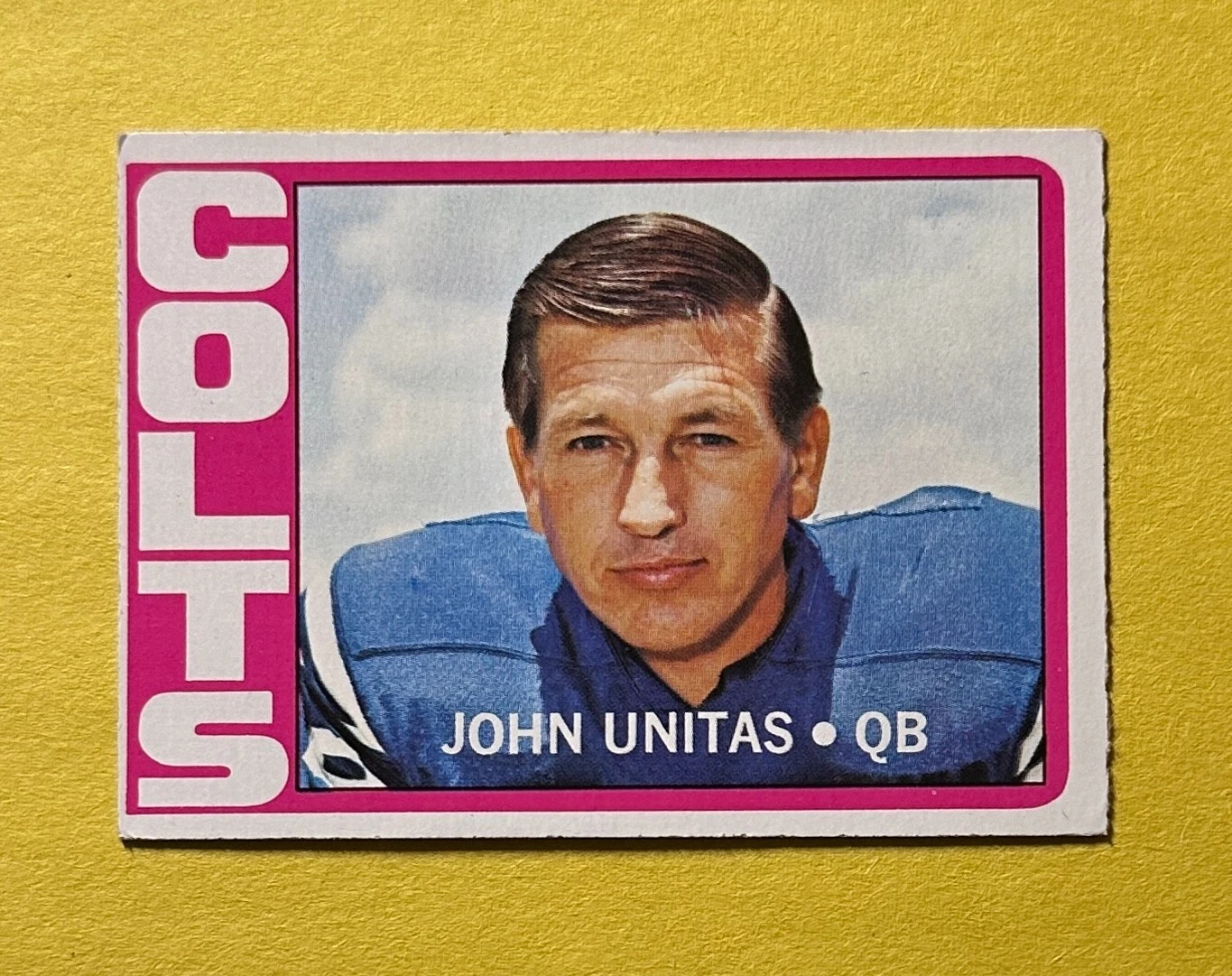 1972 TOPPS JOHN UNITAS #165 COLTS HOF
