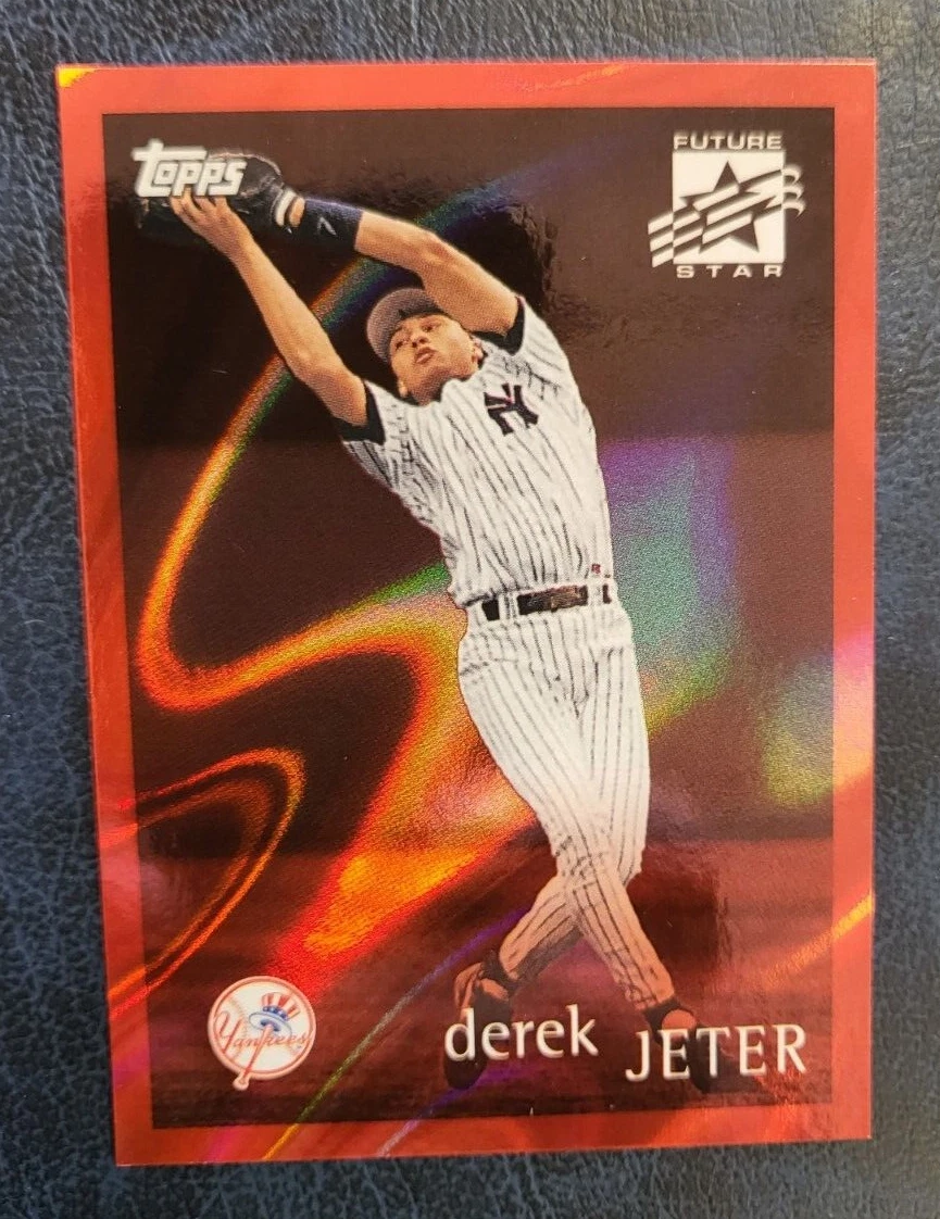 2022 TOPPS CALL OF THE CAPTAIN DEREK JETER RED REFRACTOR FUTURE STAR CARD 09/10
