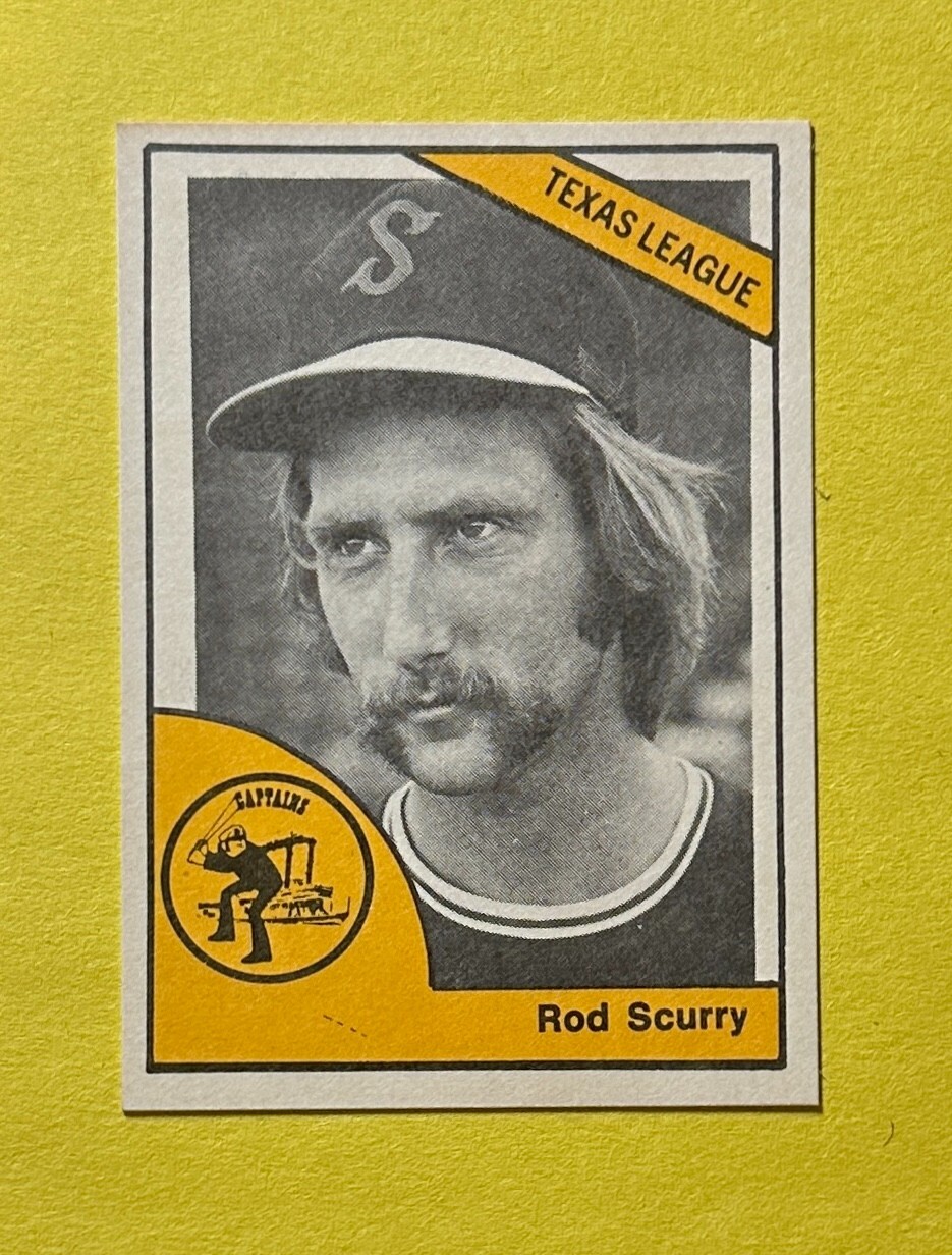 1977 TCMA MINOR LEAGUE ROD SCURRY #0590 SHREVEPORT CAPTAINS DECEASED
