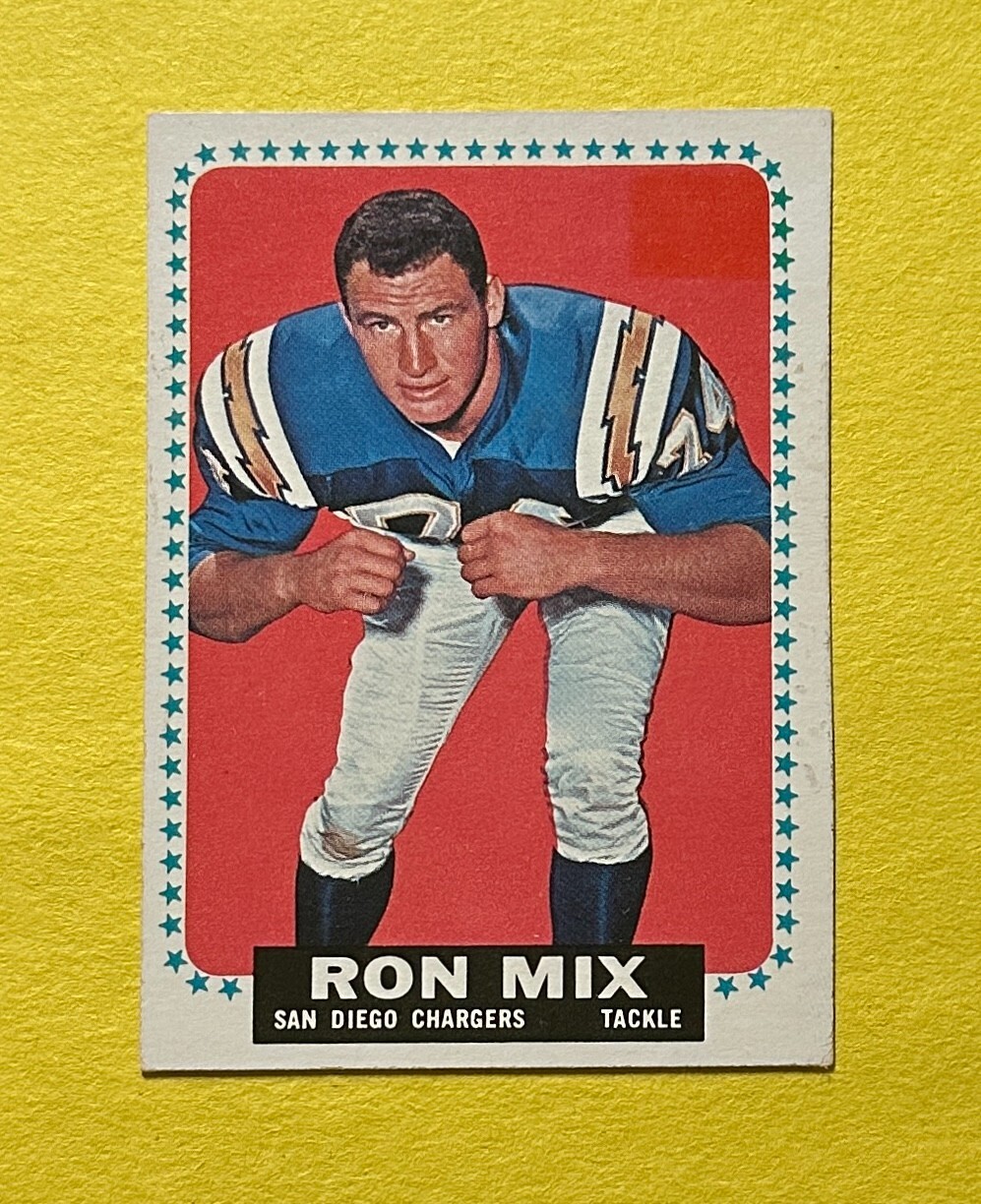 1964 TOPPS RON MIX #168 CHARGERS COLLECTIBLE MEMORABILIA