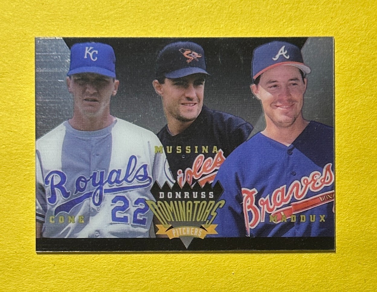 1995 DONRUSS DOMINATORS CONE MUSSINA MADDUX #9
