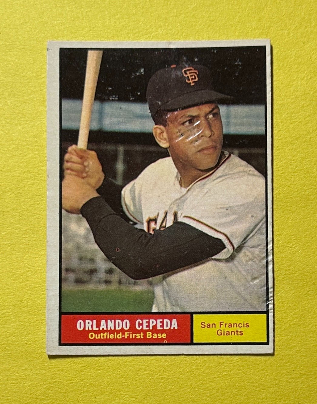 1961 TOPPS ORLANDO CEPEDA #435 HOF GIANTS COLLECTIBLE MEMORABILIA