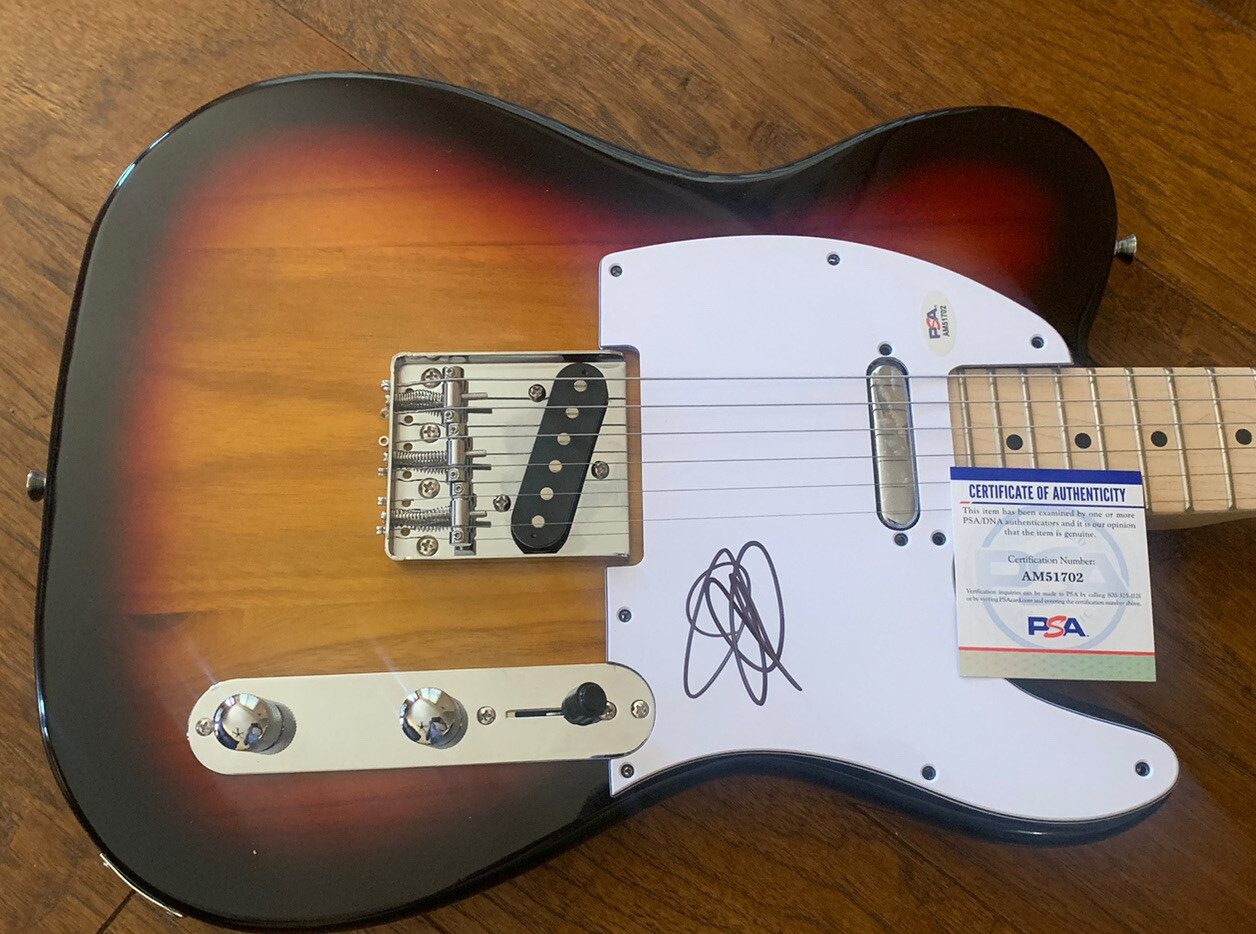 JOHN FRUSCIANTI RED HOT CHILI PEPPER SIGNED AUTOGRAPHED GUITAR PSA CERTIFIED COLLECTIBLE MEMORABILIA