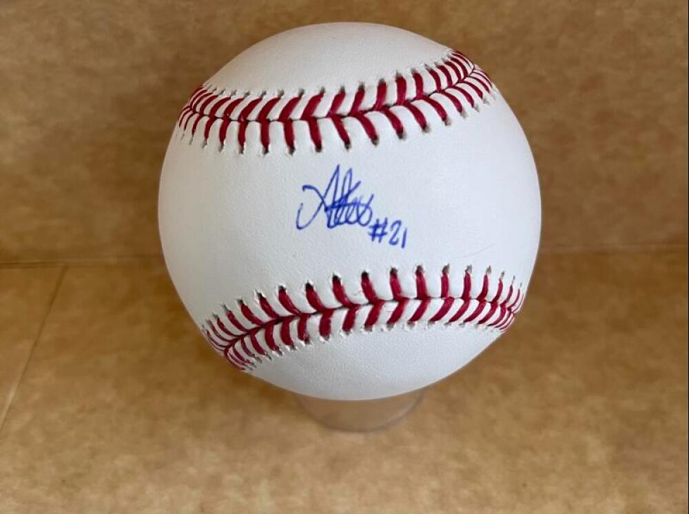 ALEXIS AZUAJE PHILLIES SIGNED AUTOGRAPHED M.L. BASEBALL W/ COA
