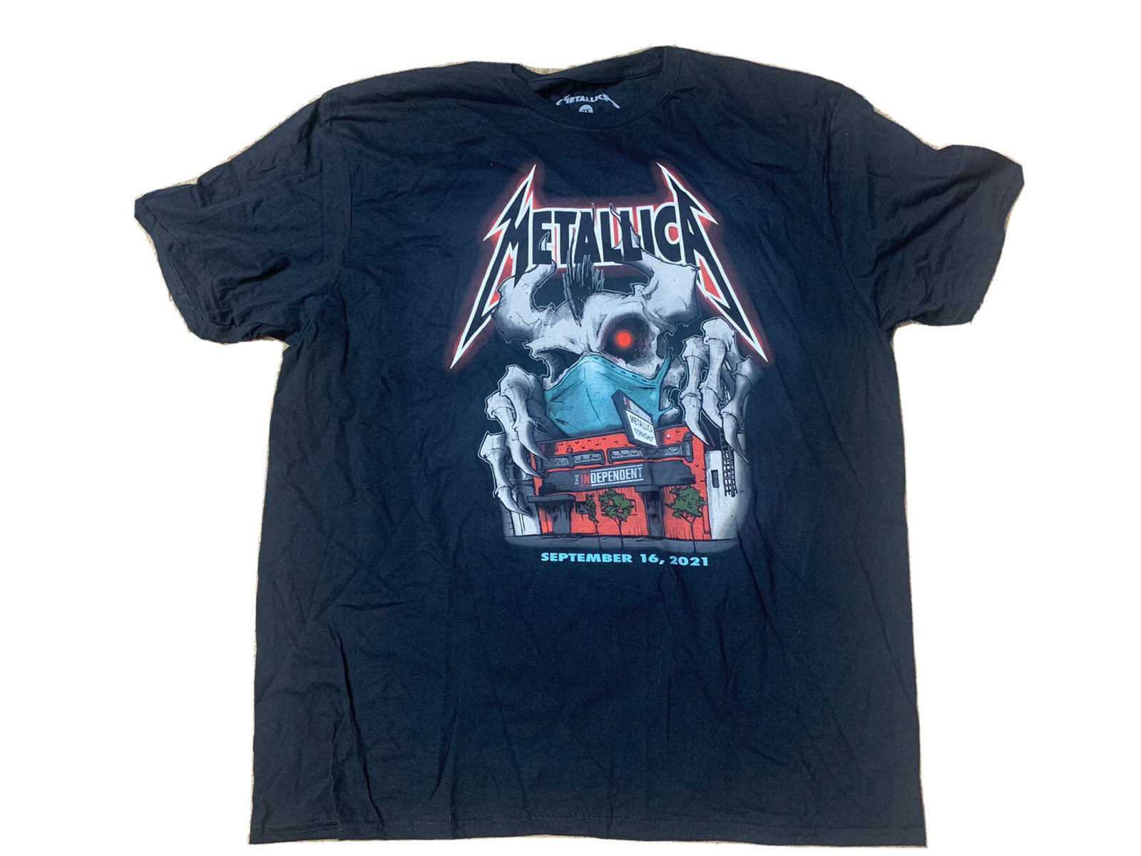 Metallica The Independent San Fran Secret Show Tour Shirt Size XXL 9-16-21
