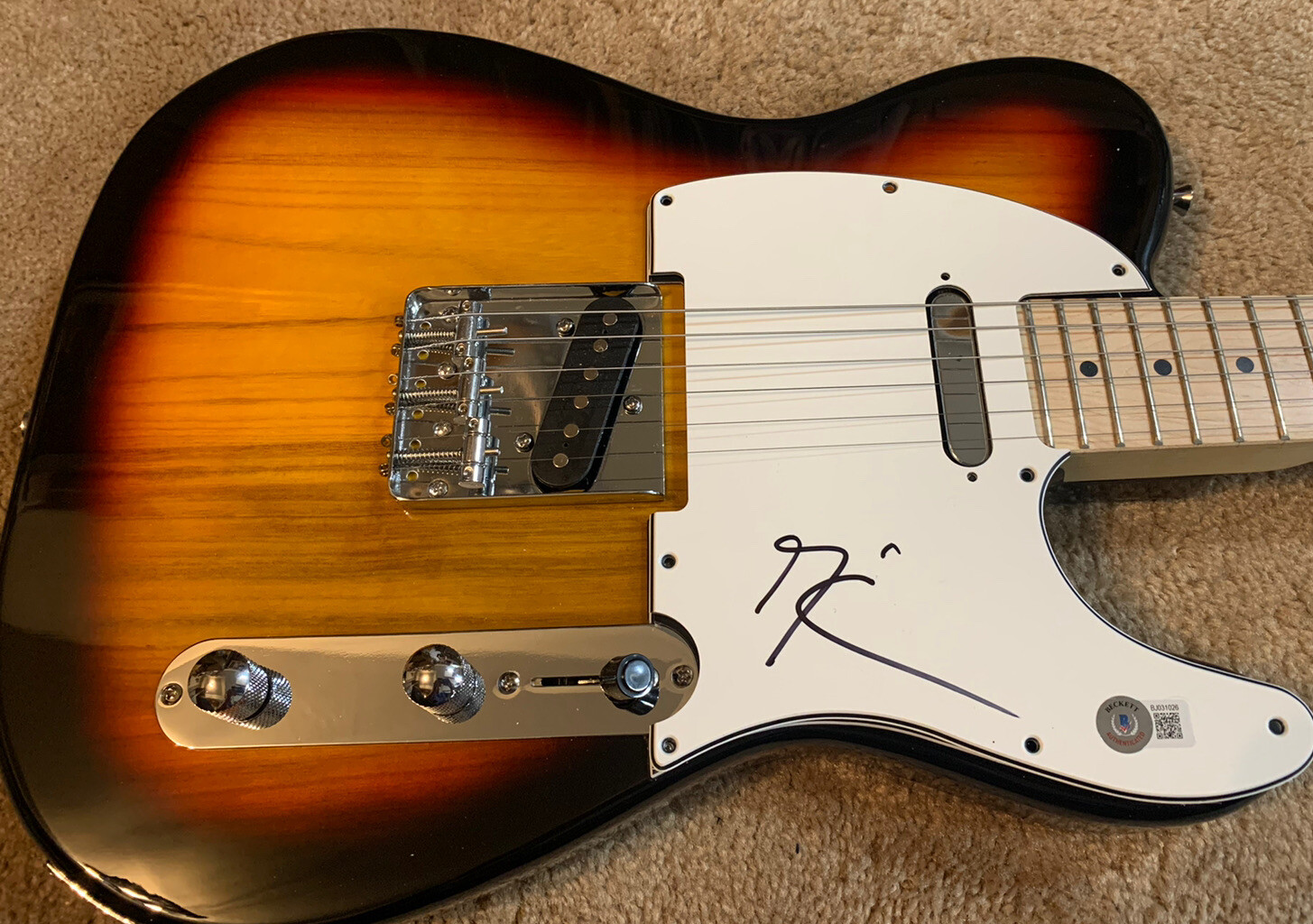 Maynard James Keenan Tool Signed Autographed Tele Style Guitar Beckett Certified
