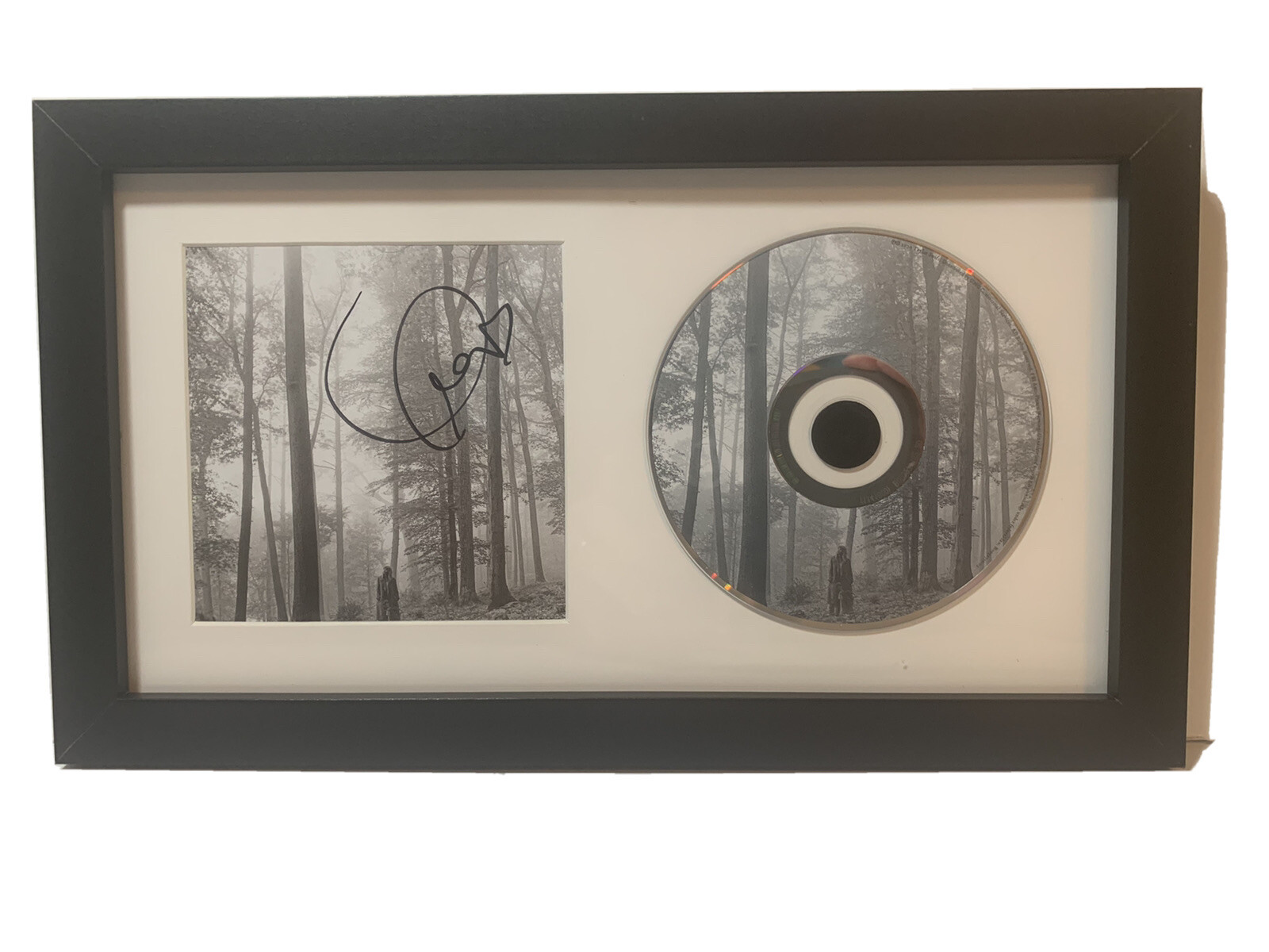Taylor Swift Folklore Signed Autographed Framed CD Display BAS Certified
