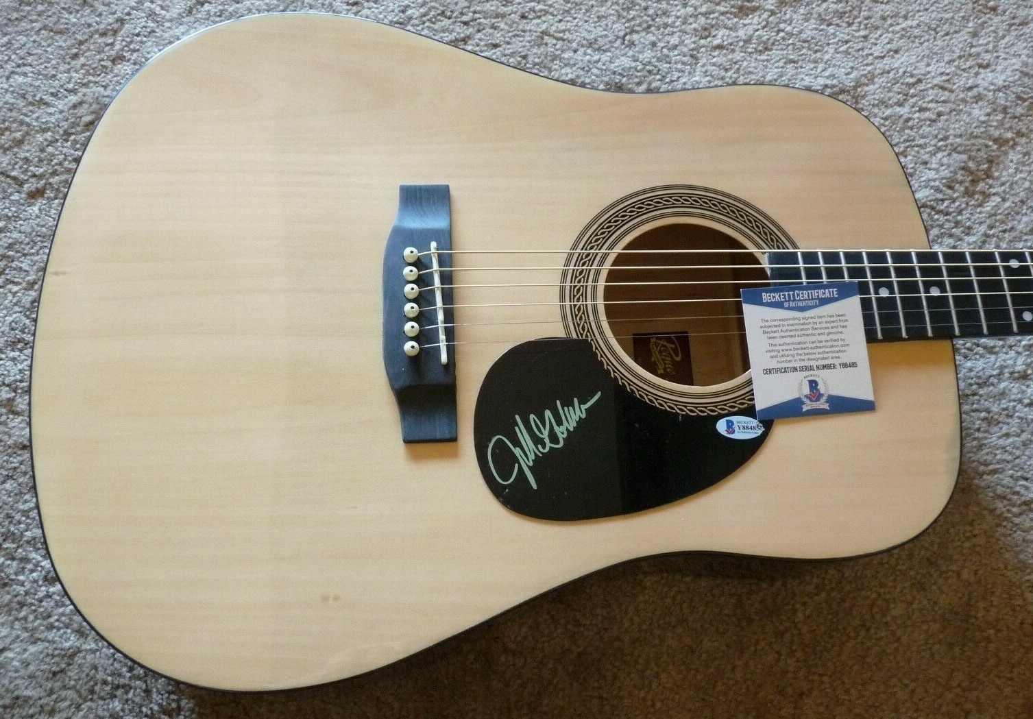 JEFF GOLUB JAZZ SIGNED AUTOGRAPHED ACOUSTIC GUITAR BECKETT CERTIFIED COLLECTIBLE MEMORABILIA