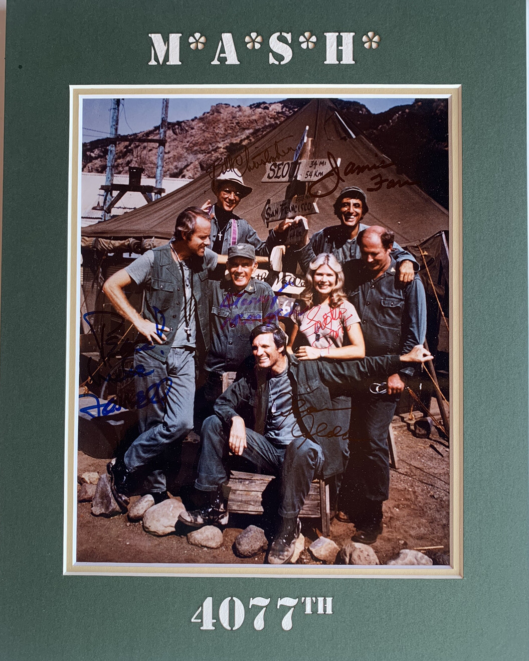 MASH Cast Signed Autographedx6 8x10 Photo BAS Beckett Certified
