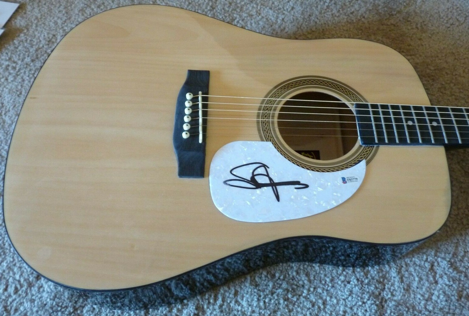 Sammy Hagar Van Halen Signed Autographed Acoustic Guitar Beckett Certified

