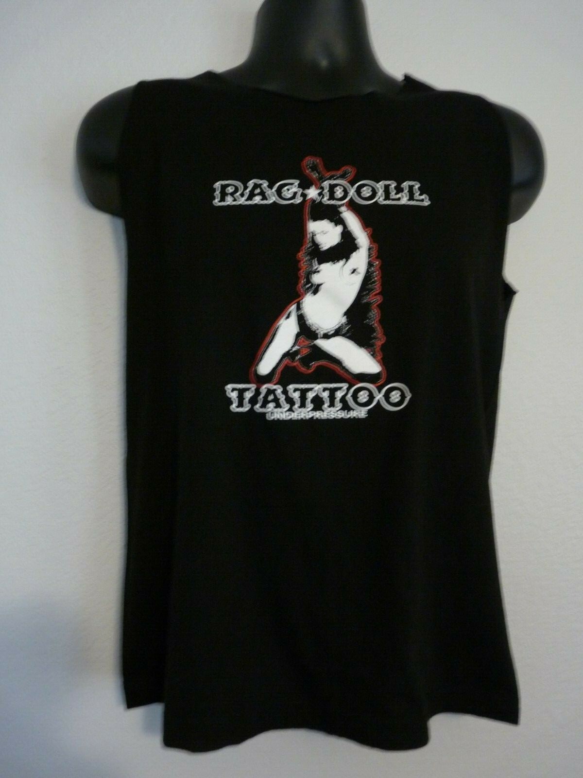 SLASH GUNS & ROSES RAG DOLL TATTOO STAGE CUT T SHIRT OWNED BY SLASH SAUL HUDSON COLLECTIBLE MEMORABILIA