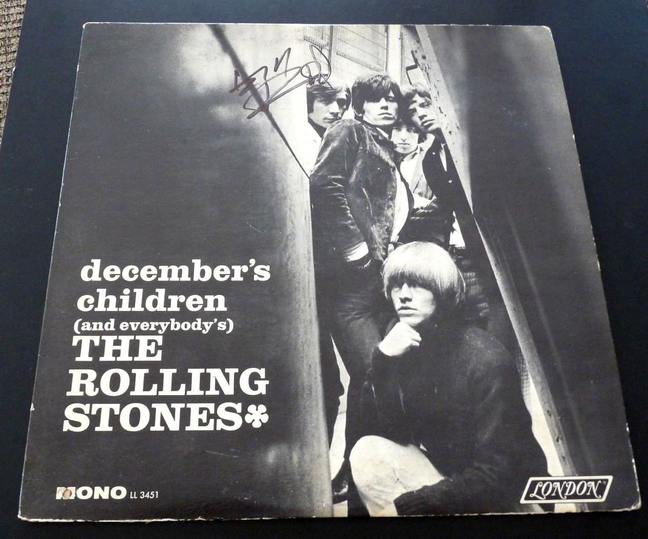 Keith Richards Rolling Stones Signed Autographed Decembers LP Beckett Certified
