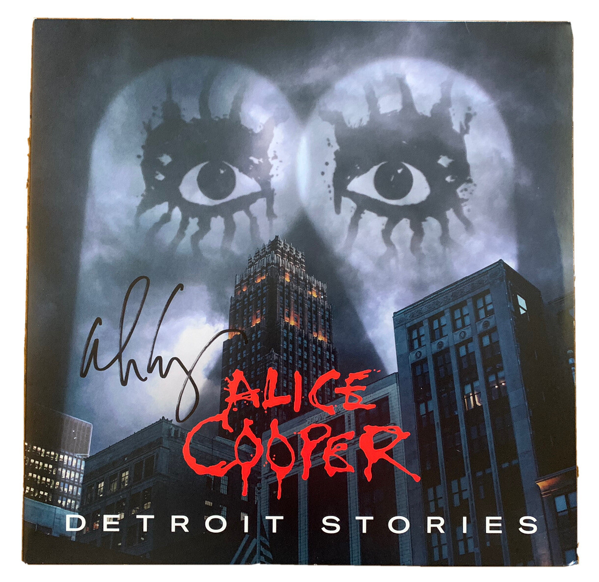 Alice Cooper Detroit Stories Signed Autographed Record LP Beckett Certified
