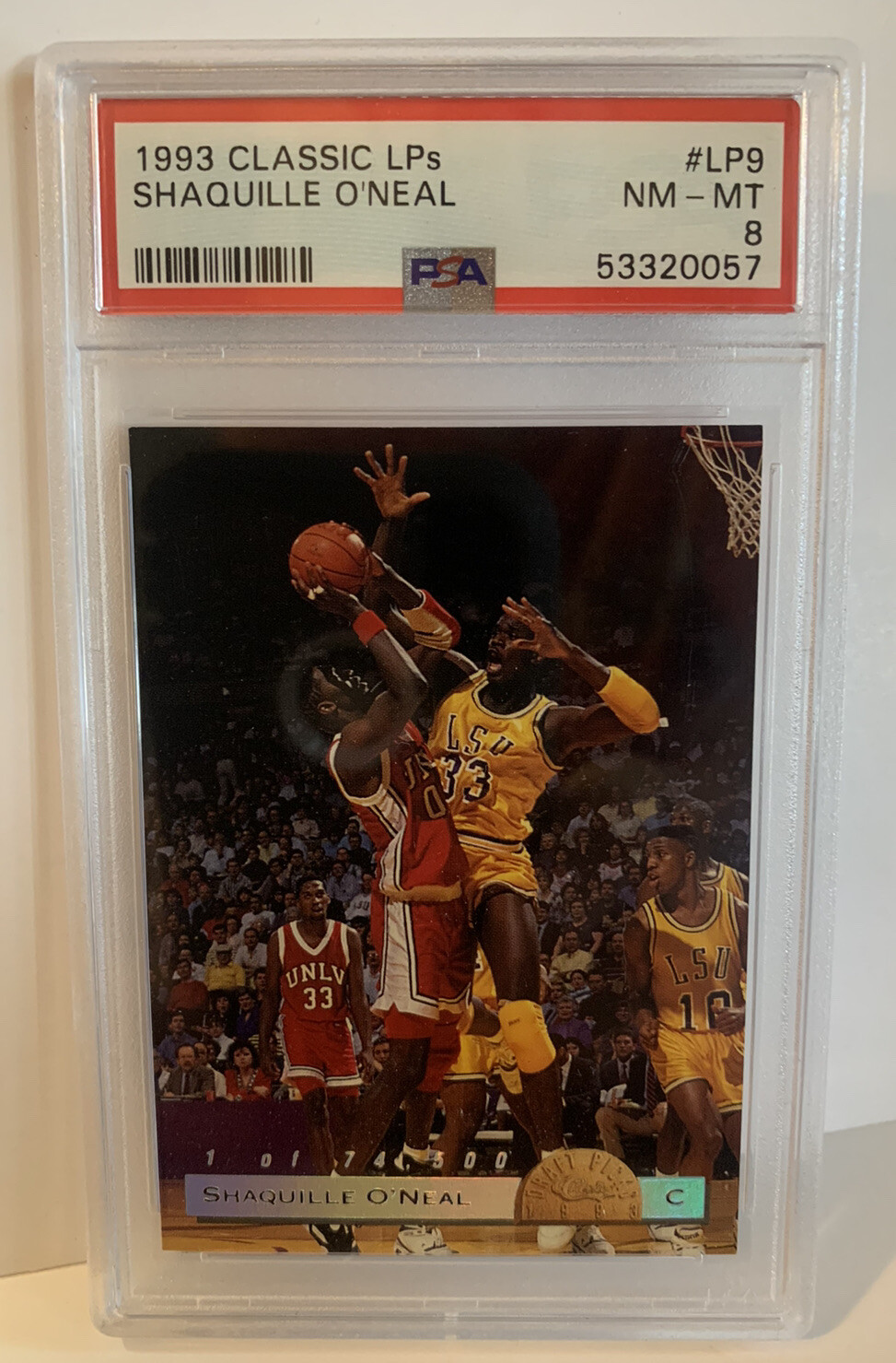 1993 CLASSIC LPs #LP9 SHAQUILLE O'NEAL MAGIC HOF PSA 8
