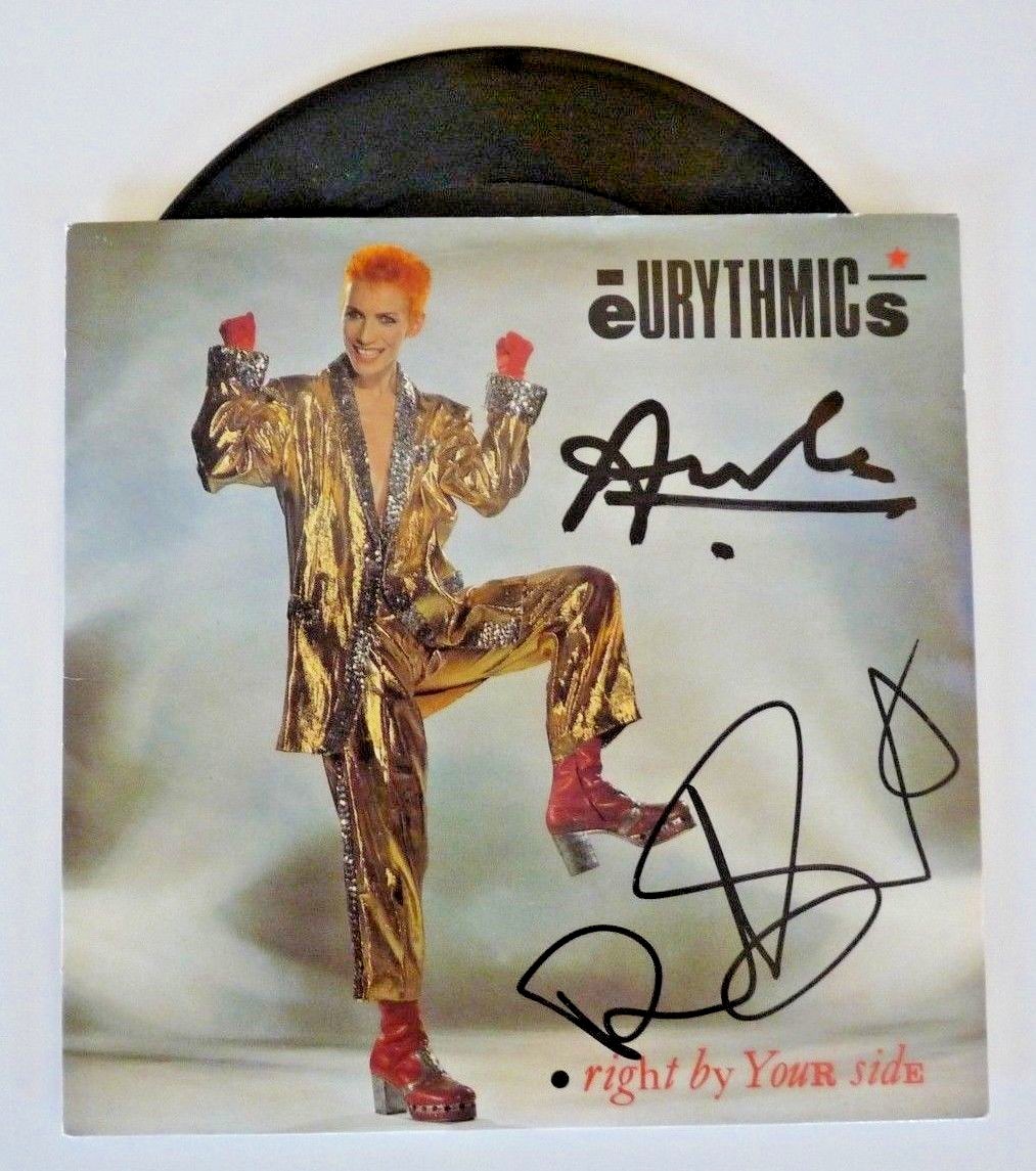Eurythmics Annie & Dave Signed Autographed 7