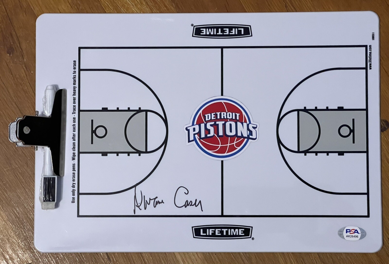 Dwane Casey Signed Autographed Detroit Pistons Coaches Clipboard PSA/DNA
