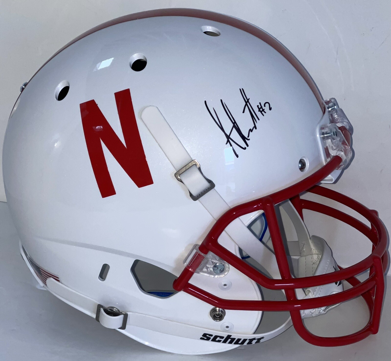 Adrian Martinez Signed Auto Nebraska Cornhuskers F/S Helmet Heisman Psa/Dna
