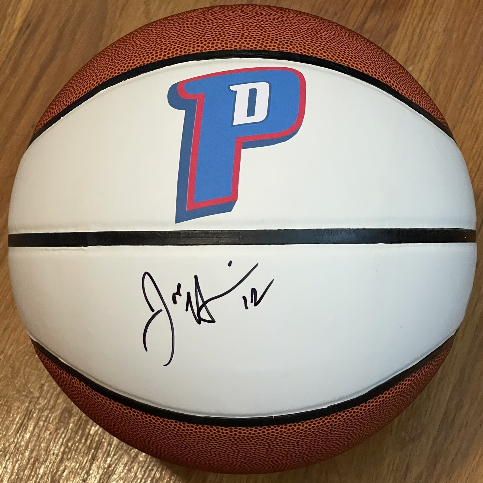Joe Harris Signed Autographed Brooklyn Nets Logo Basketball JSA
