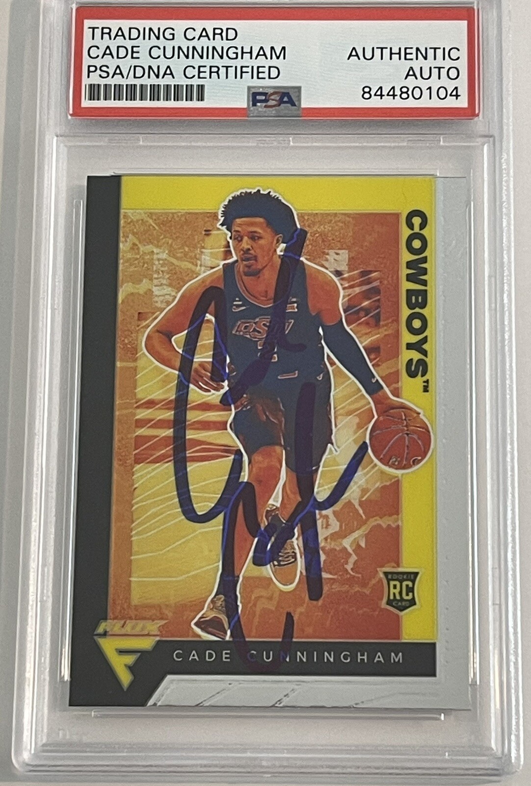 Cade Cunningham Signed 2021/22 Chronicles Rookie Card Detroit Pistons PSA/DNA
