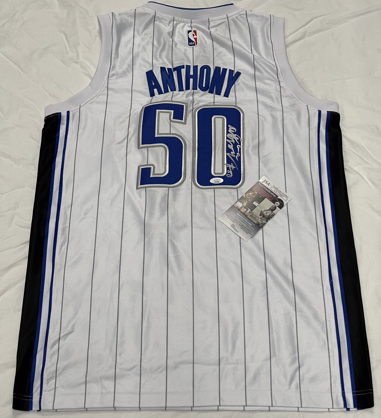 Cole Anthony Signed Autographed Orlando Magic Jersey ROY UNC JSA
