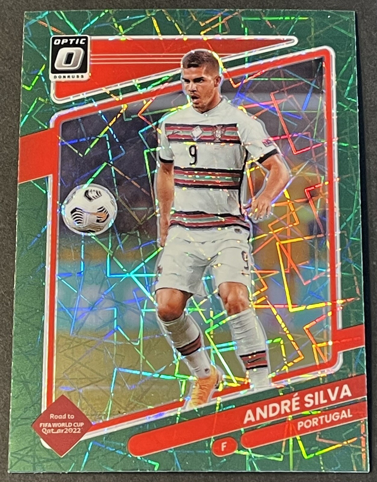 ANDRE SILVA 2021-22 PANINI DONRUSS SOCCER OPTIC GREEN VELOCITY PRIZM PORTUGAL
