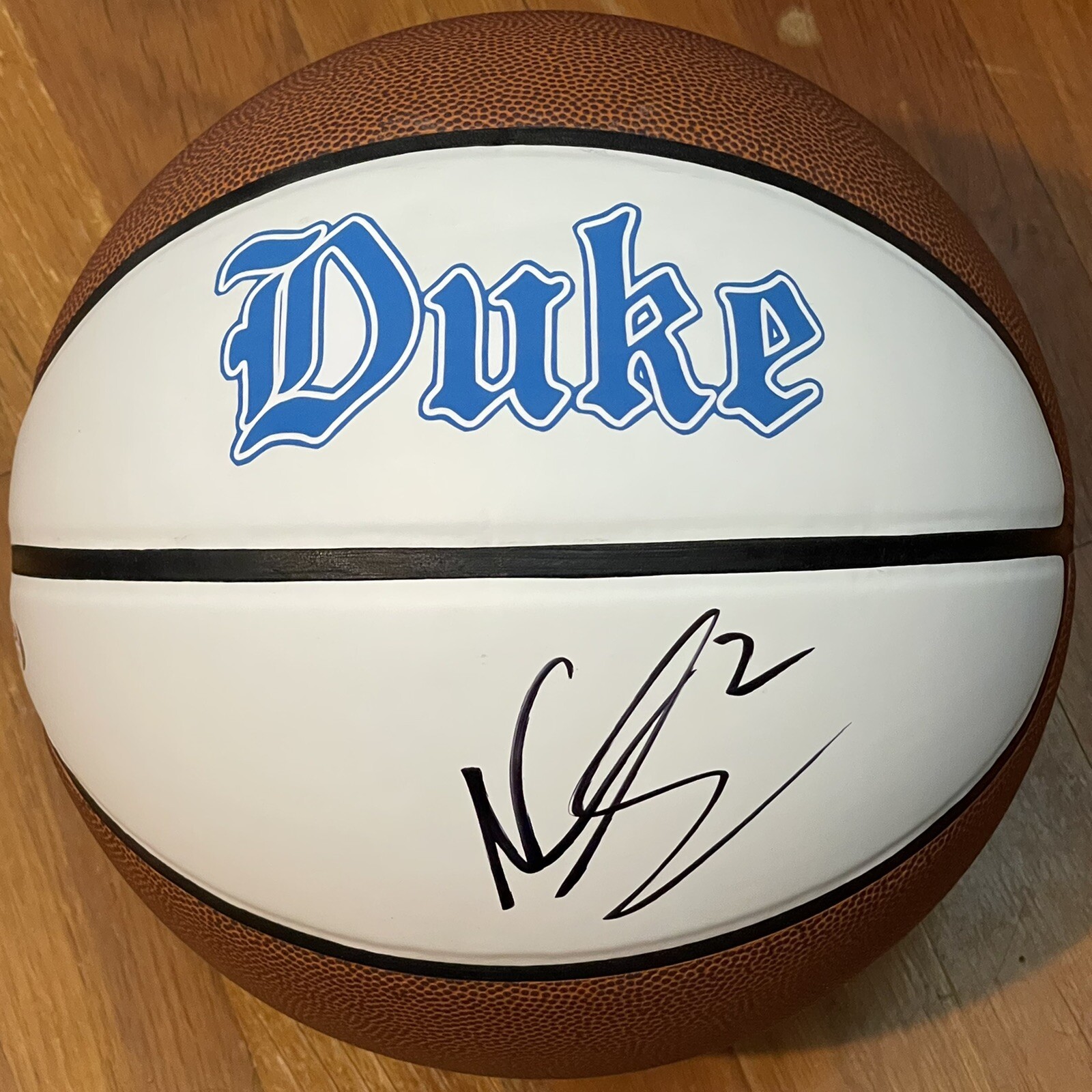 Nolan Smith Signed Autographed Duke Blue Devils Logo Basketball PSA/DNA
