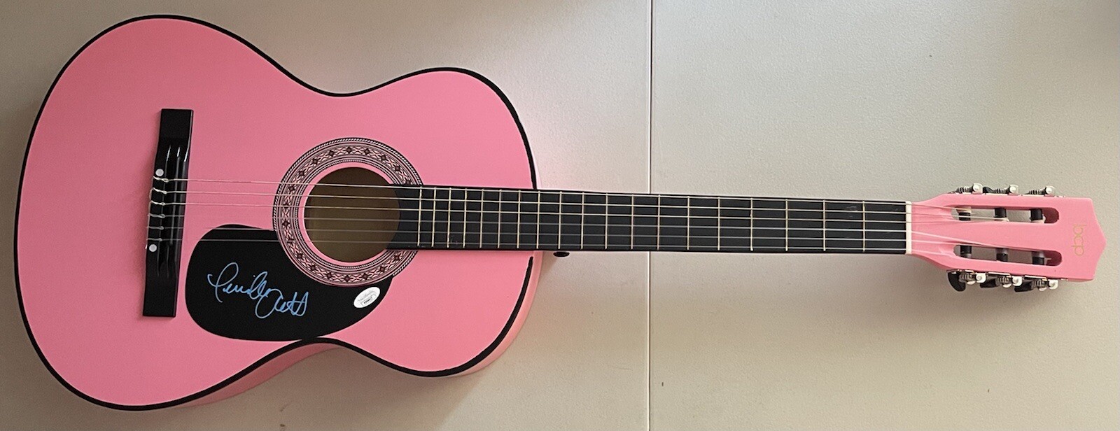 Tenille Arts Signed Autographed Pink Full Body Guitar Back Then Right Now JSA

