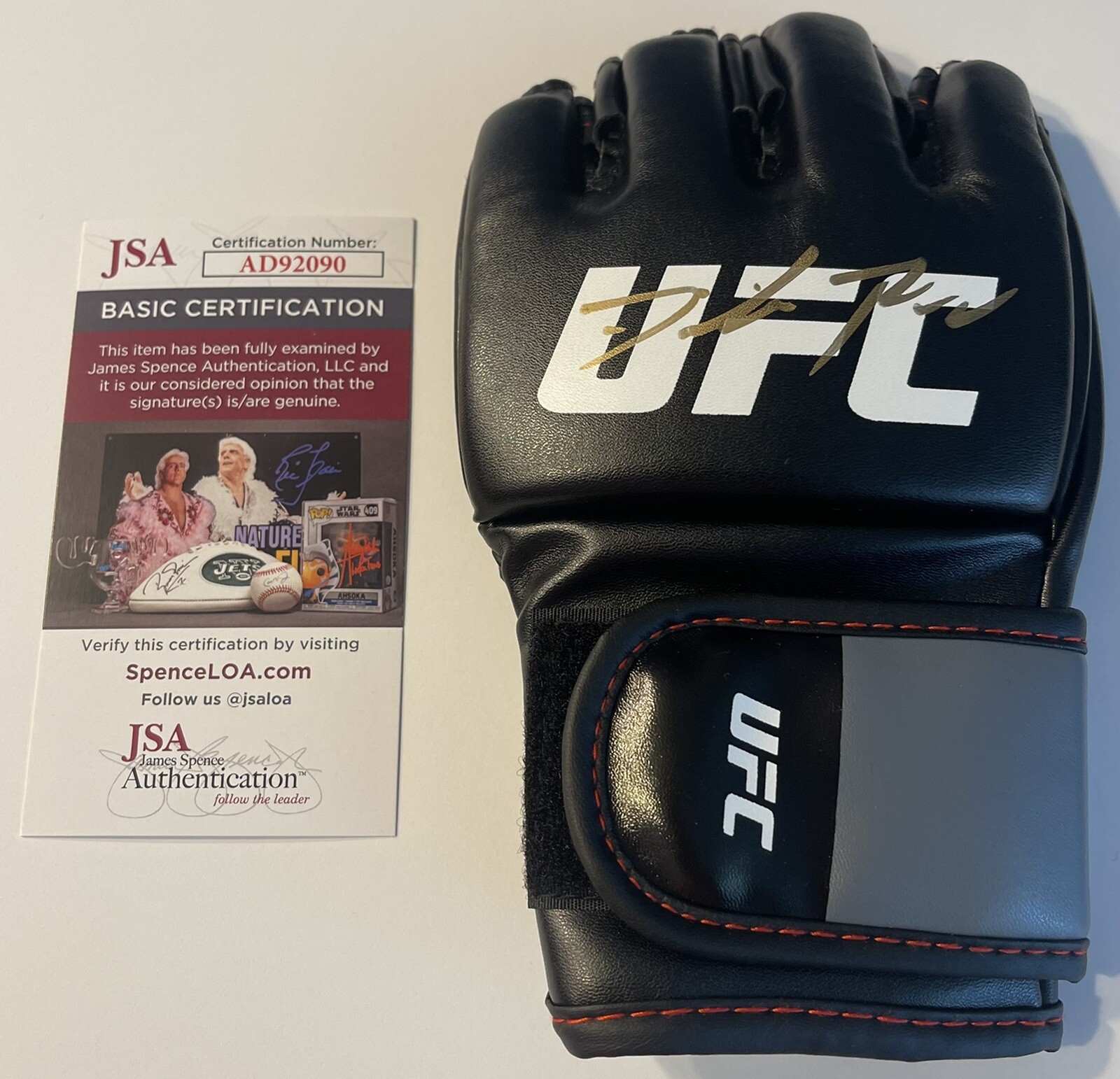 Dominick Reyes Signed Autographed UFC Fighter Glove MMA Champ JSA
