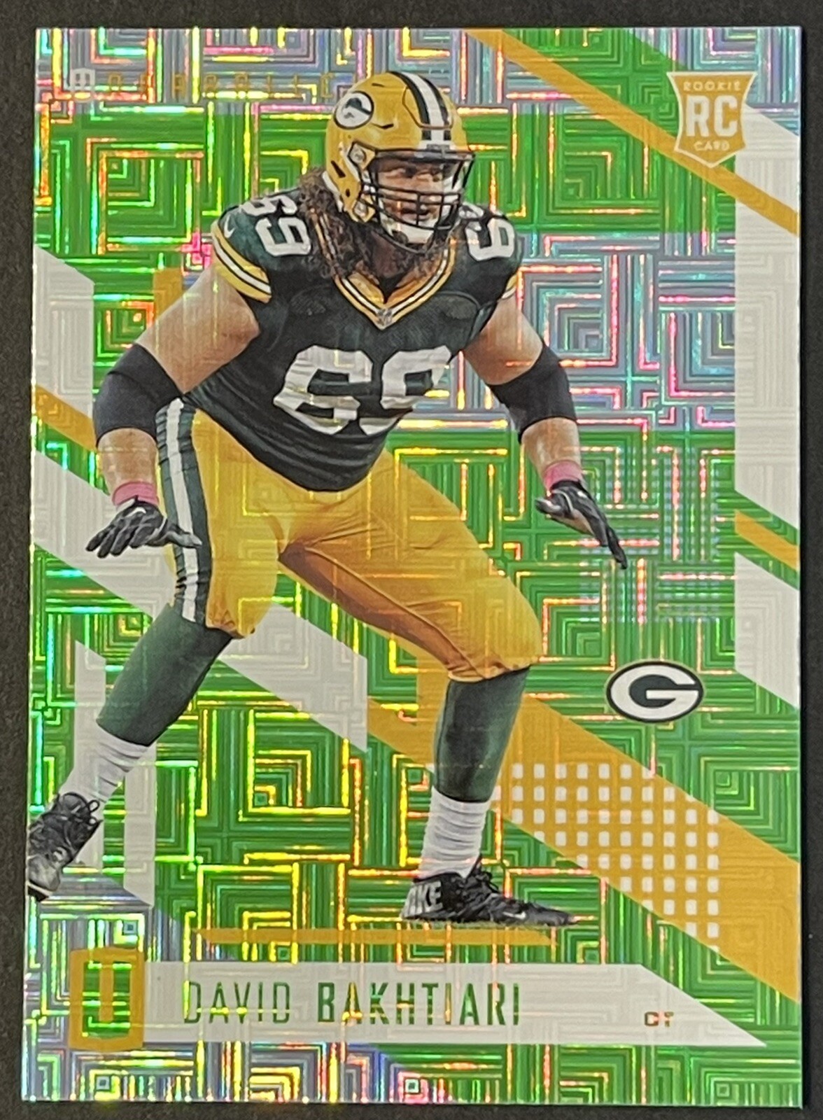 2017 Panini Unparalleled Lime Green David Bakhtiari #126 Rookie RC
