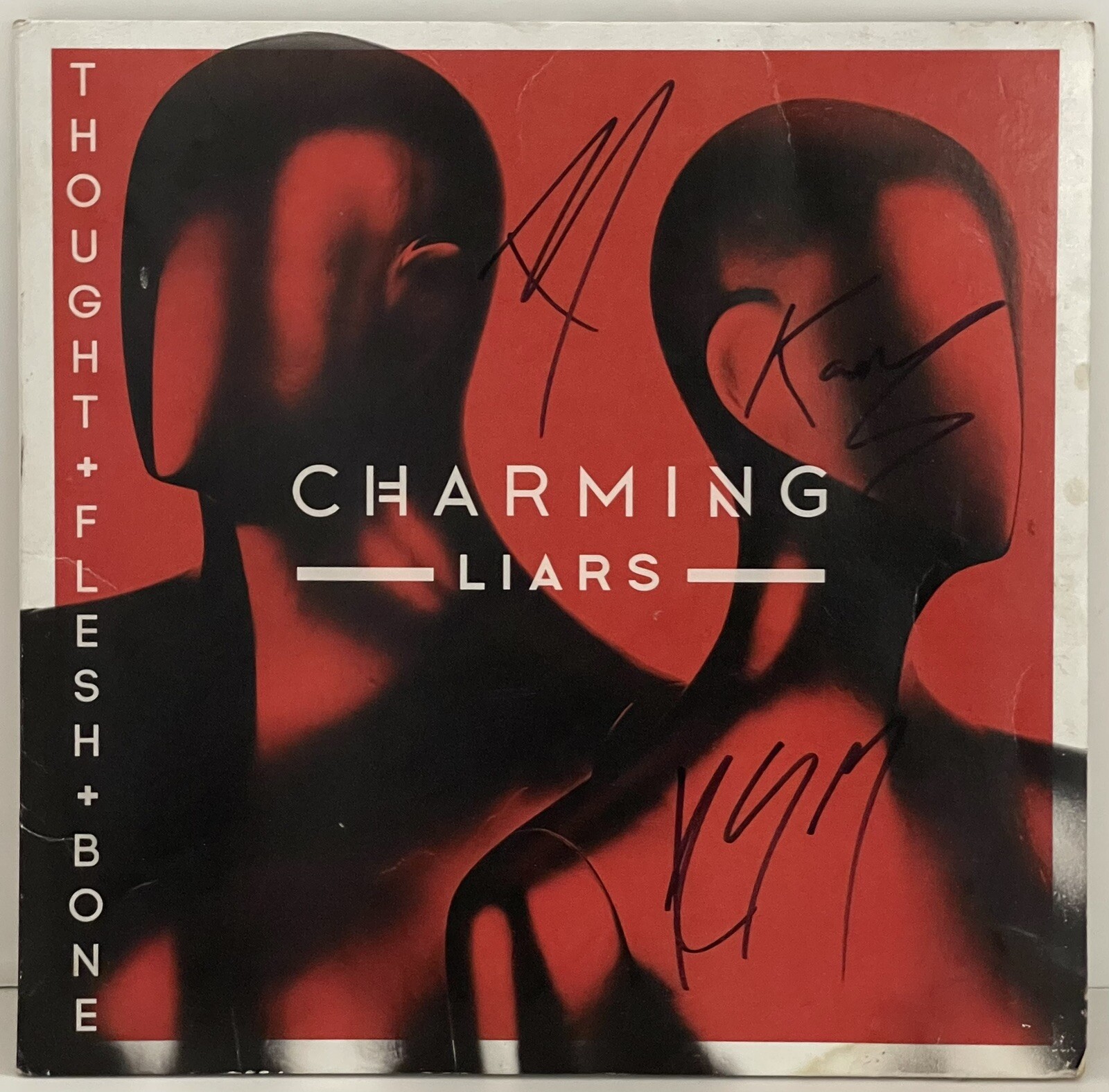 Charming Liars Signed Autographed Vinyl Album Thoughts, Flesh & Bone All 3 JSA
