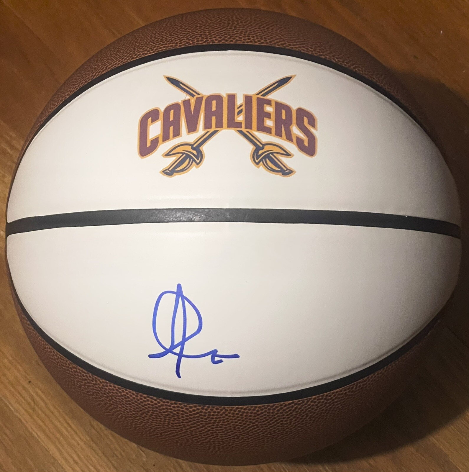 Ricky Rubio Signed Autographed Cleveland Cavaliers Logo Basketball Spain JSA
