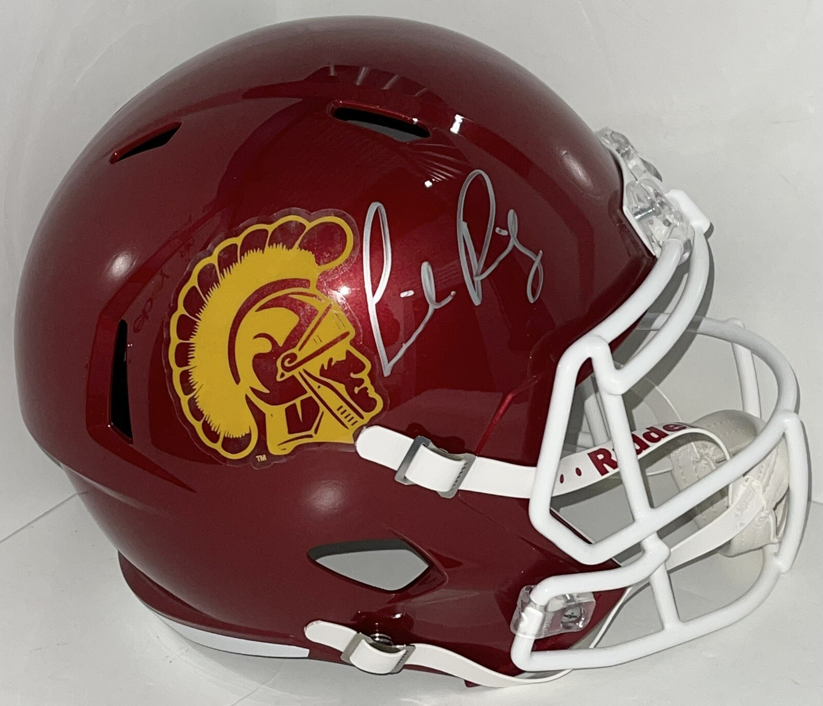 Lincoln Riley Signed Autographed USC Trojans Custom Full Size Helmet PSA/DNA
